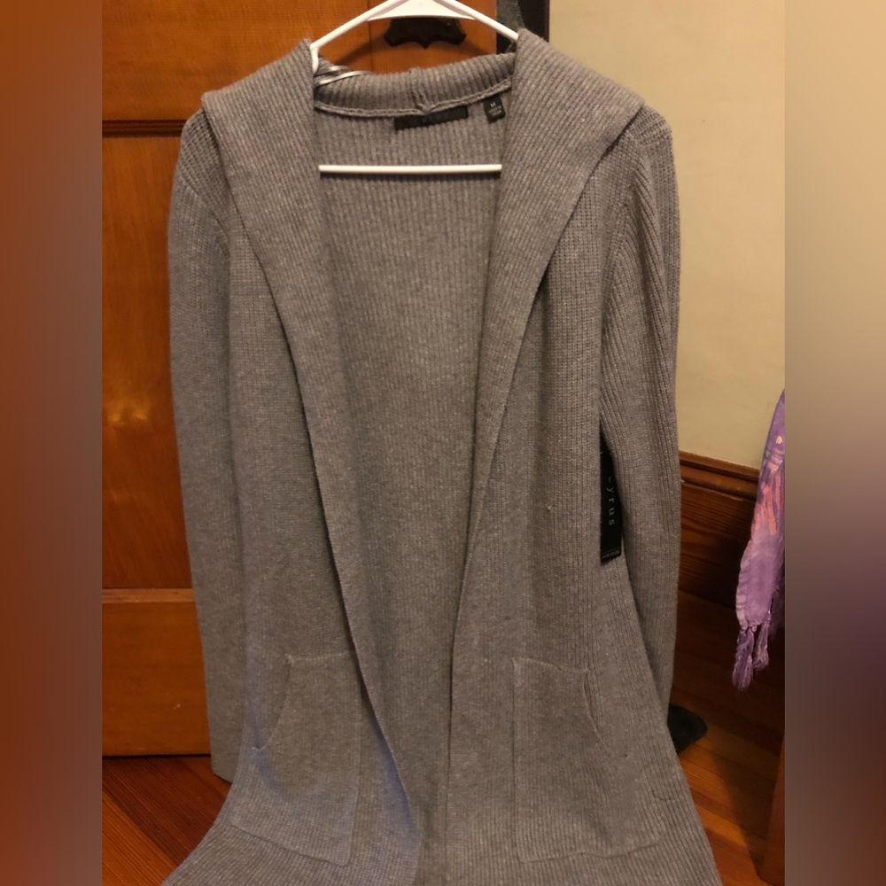 cyrus women’s hooded pocketed cardigan